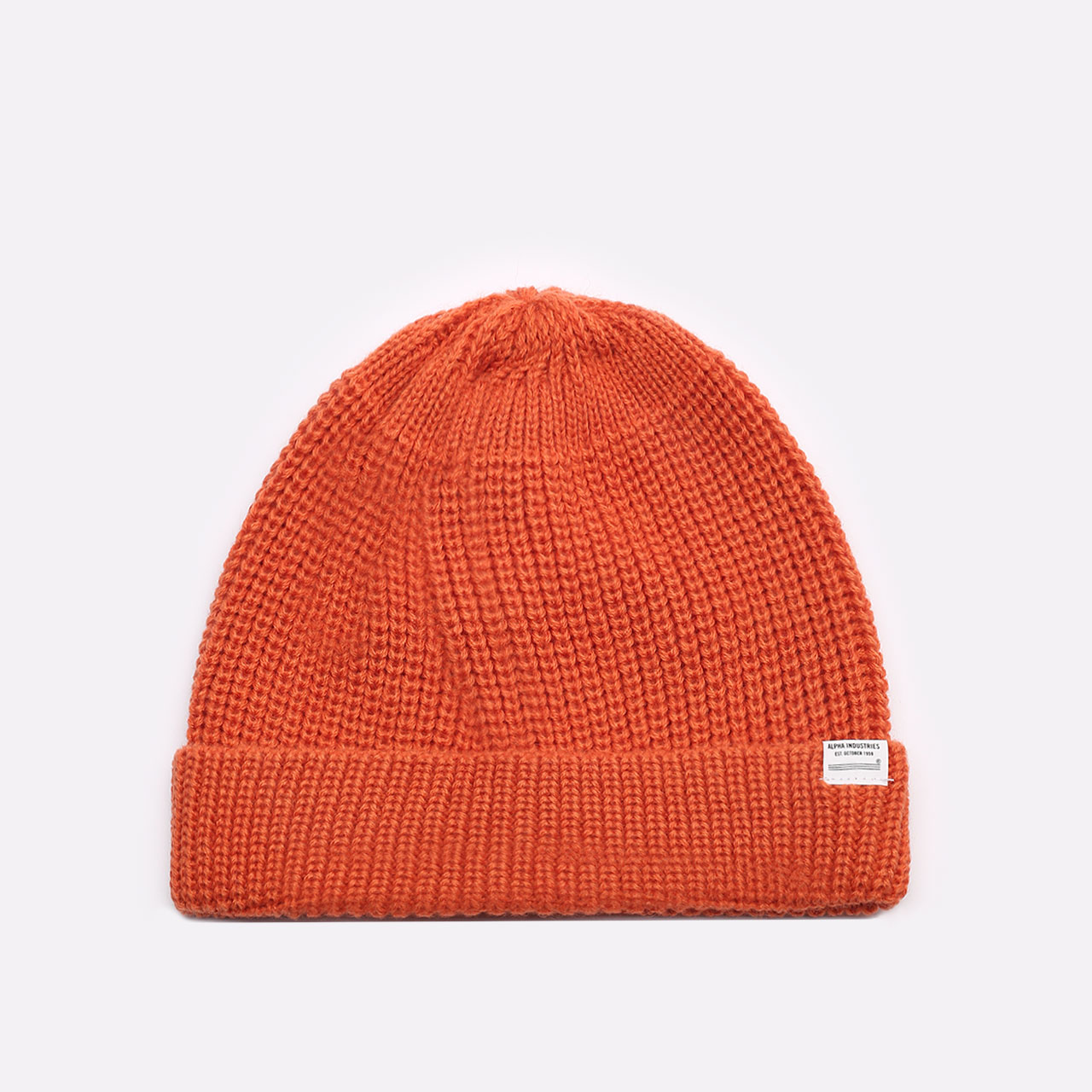  оранжевая шапка Alpha Industries ESSENTIAL WATCH Шапка UHE51501C1-orange - цена, описание, фото 1